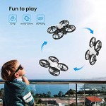 Potensic P7 Mini Drone pour Enfant Caméra 720P 20 Minutes de Vol Mode de Combat 2 Batteries Convient à l'intérieur Blanc